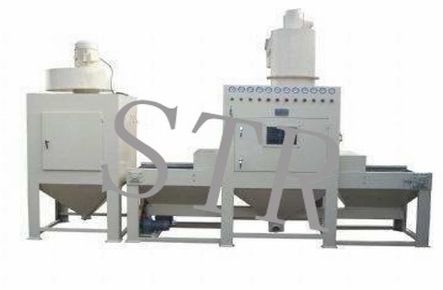 輸送式自動噴砂機，移動噴砂機，開放式噴砂機