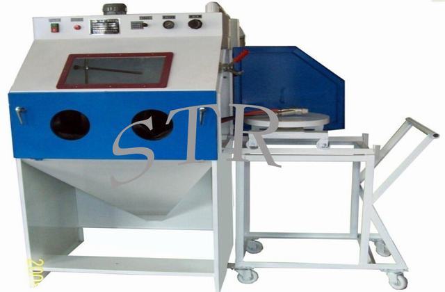 模具轉臺噴砂機，箱式噴砂機，滾筒噴砂機，高壓開放式