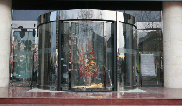 旋轉門自動旋轉門銅旋轉門肯德基門