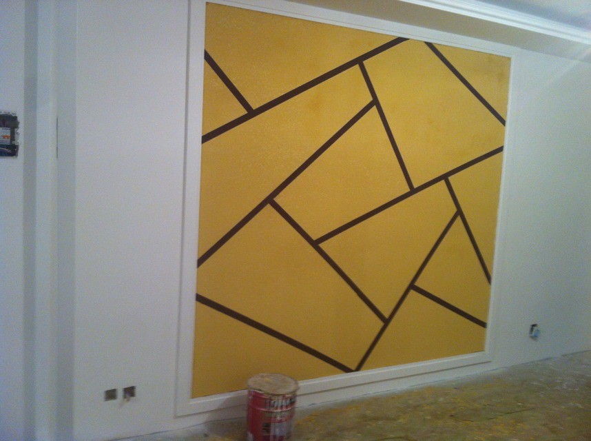 沈陽長白遠洋天地硅藻泥電視背景墻