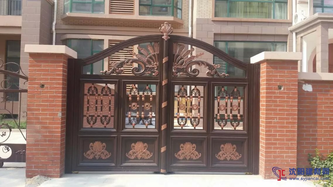 營口鋁大門鑄鋁大門鋁護(hù)欄鋁圍欄