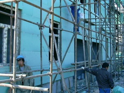 擠塑板施工現場1