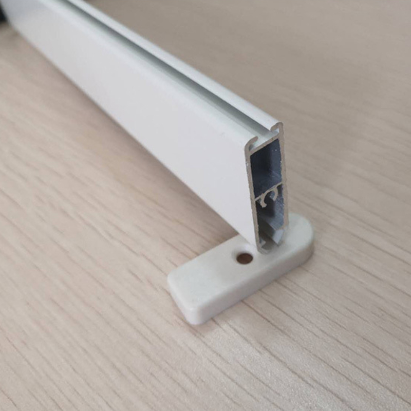 廠家直銷電動手動窗簾配件小創(chuàng)牙白下軌